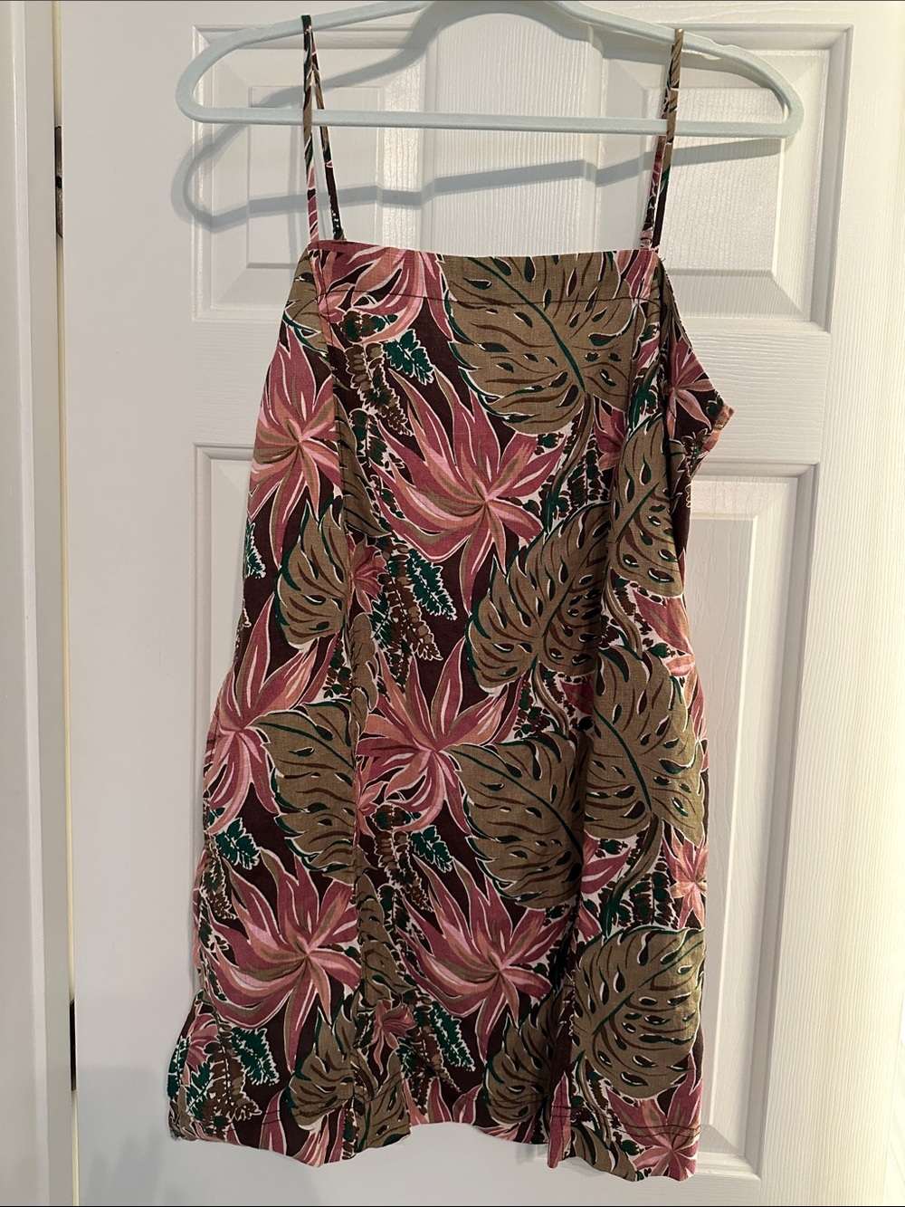 Madewell Pink, Olive & Teal Floral Mini Dress